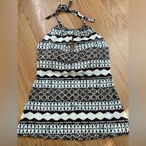 Lauren Ralph Lauren Neck Halter Tankini Top.